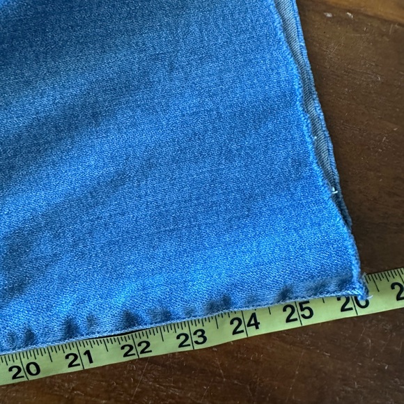 Frank & Eileen Galway Faded Light Blue Wide-Leg Cropped Jeans size 31 - Picture 7 of 11